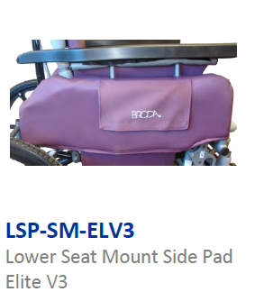 Lower side pad seat mount