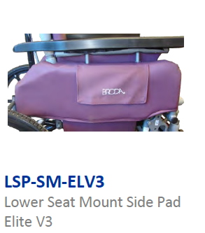Lower side pad seat mount
