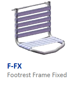 Fixed footrest