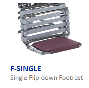 Single Flip Down Footrest