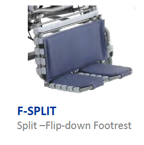 Split Flip down Footrest